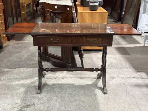 Mahogany drop-side desk