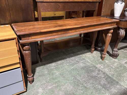 Timber console table