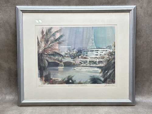 Charles Billich, Yarra - Arts Centre, 99/199. Lithographic print on paper