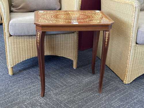 Inlaid side table