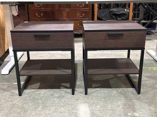 Pair of contemporary bedside tables