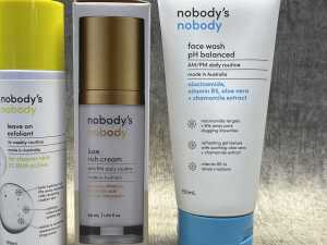 Group of Nobody's Nobody Beauty products - 3