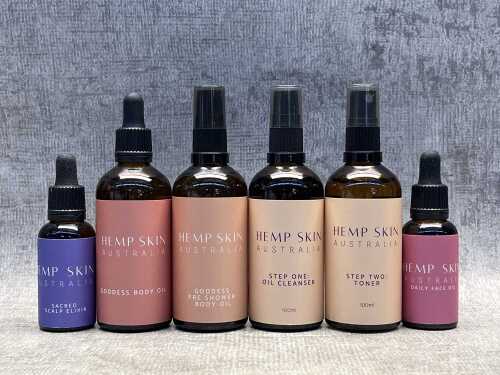 Group of Hemp Skin beauty products