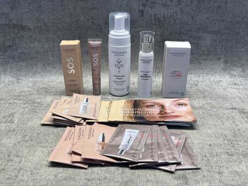 Group of Madara beauty products