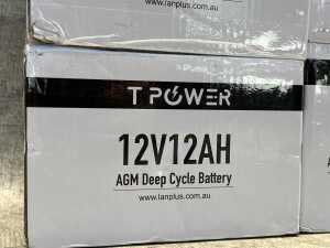 Four T Power AGM deep cycle batteries - 2