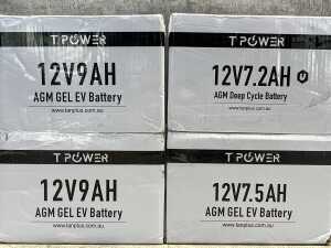 Four T Power AGM deep cycle batteries - 2