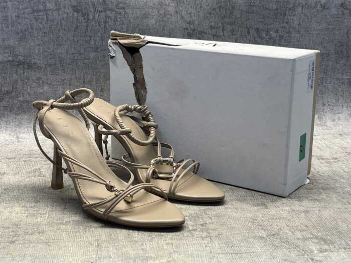 Aje strappy heels in neutral, size 40