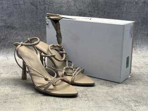 Aje strappy heels in neutral, size 40