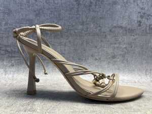 Aje strappy heels in neutral, size 40 - 2