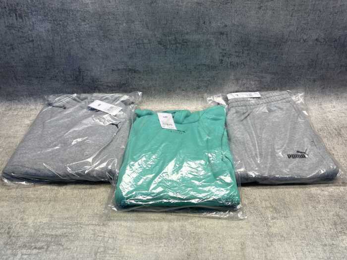 Two Puma hoodies & trackpants size M