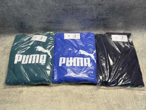Three Puma hoodies size XL