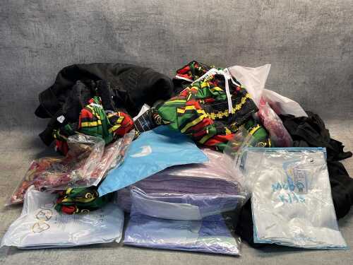 Group of assorted clothing & accessories