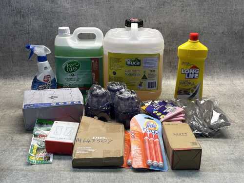 Group of cleaning products