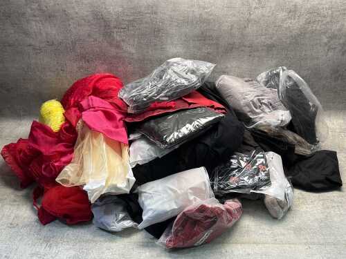 Group of assorted clothing & accessories