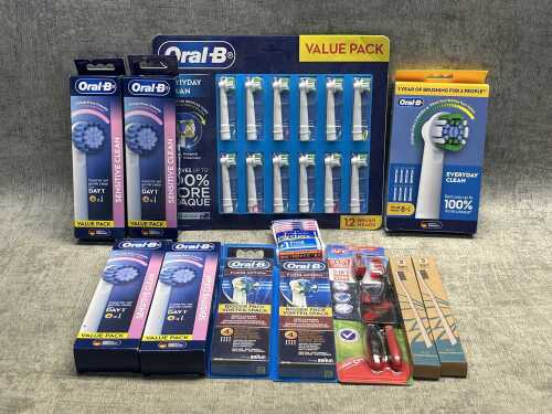 Group of Oral B products
