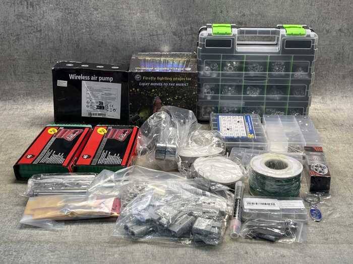 Group of garage products
