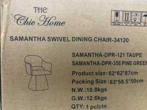 The Chic Home Samantha swivel dining chair - 2