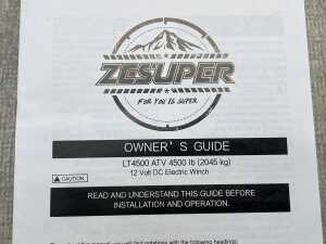 Zesuper 4500lb winch - 3