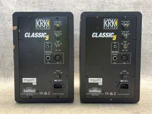 Two KRK Classic 5 studio monitors - 2