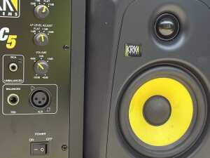 Two KRK Classic 5 studio monitors - 3
