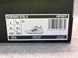 Adidas Duramo 10 El K size 4 US - 4