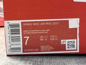 Nike Air Max 2017 size US 7 Women's - 5