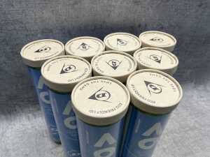 Nine packs of Dunlop Australian Open Official Balls - 2