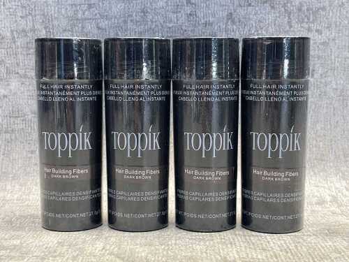 Four Toppik Hair Building Fibers
