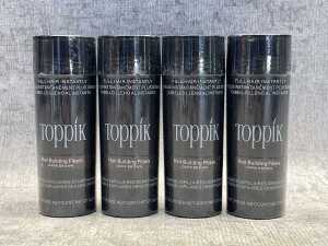 Four Toppik Hair Building Fibers