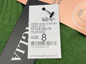 Maglia Marino Wool & Angora Waffle zip up size 8 - 4