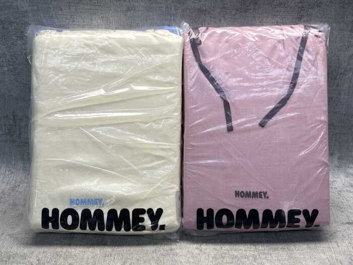 Hommey quilt cover & fitted sheet size K