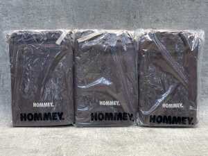 Three Hommey pillowcase pairs