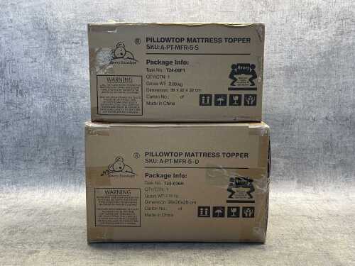 Two Starry Eucalypt mattress toppers