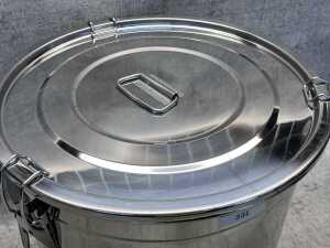Stainless steel bucket & lid 33L - 2