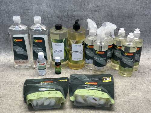 Group of Bosisto's cleaning products