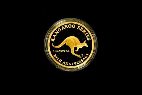 20th Anniversary Edition Kangaroo Series 2013 $100 0.999 gold proof coin, 1 troy ounce