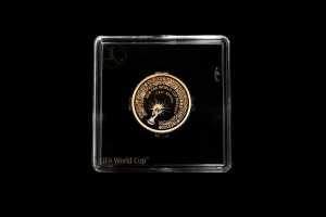 2018 FIFA World Cup Russia Official Licensed $25 0.999 gold proof coin, 7.77 grams