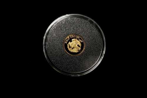 2013 St. George and the Dragon half-crown 0.375 or 9 carat gold coin, 1 gram
