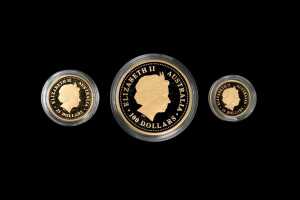 2001 Australian Lunar Gold Coin Series Year of the Snake 0.999 gold coin set, 41.989 grams total - 2