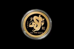 2001 Australian Lunar Gold Coin Series Year of the Snake 0.999 gold coin set, 41.989 grams total - 3