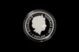 2009 Aurora Australis $5 0.999 silver proof coin, 36.31 grams - 2