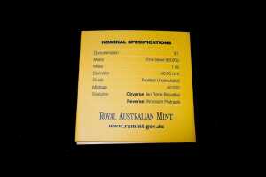 2013 Australian Road Signs Series Kangaroo $1 0.999 silver frosted uncirculated coin, 1 troy ounce - 5