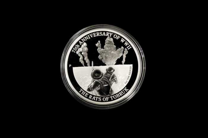 2016 The Rats of Tobruk 75th Anniversary of WWII 0.999 silver proof coin, 1 troy ounce