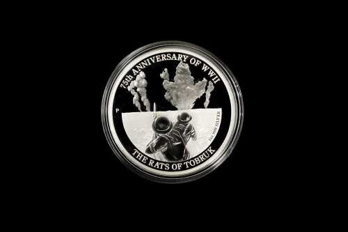 2016 The Rats of Tobruk 75th Anniversary of WWII 0.999 silver proof coin, 1 troy ounce