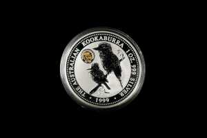 1999 Australian Kookaburra Series $1 0.999 silver coin, 1 troy ounce