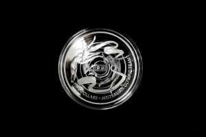 2020 Australian Olympic Team $5 0.999 silver proof domed coin, 1 troy ounce