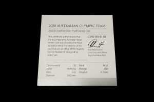 2020 Australian Olympic Team $5 0.999 silver proof domed coin, 1 troy ounce - 4
