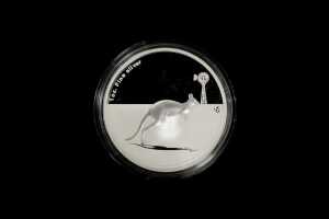 2012 Kangaroo in Outback F15 Privy Mark $1 0.999 silver proof coin, 1 ounce
