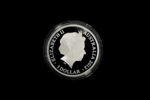 2012 Kangaroo in Outback F15 Privy Mark $1 0.999 silver proof coin, 1 ounce - 2