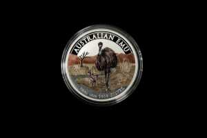 2021 Emu $1 0.999 silver proof coin, 1 troy ounce